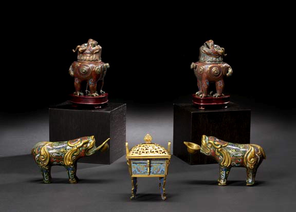 Chinese Cloisonne Miniature Incense