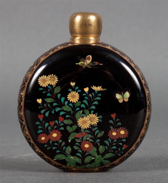 Chinese cloisonne moon flask-form