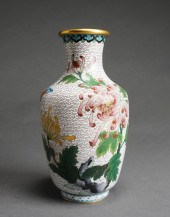 CHINESE CLOISONNE PEONY DECORA