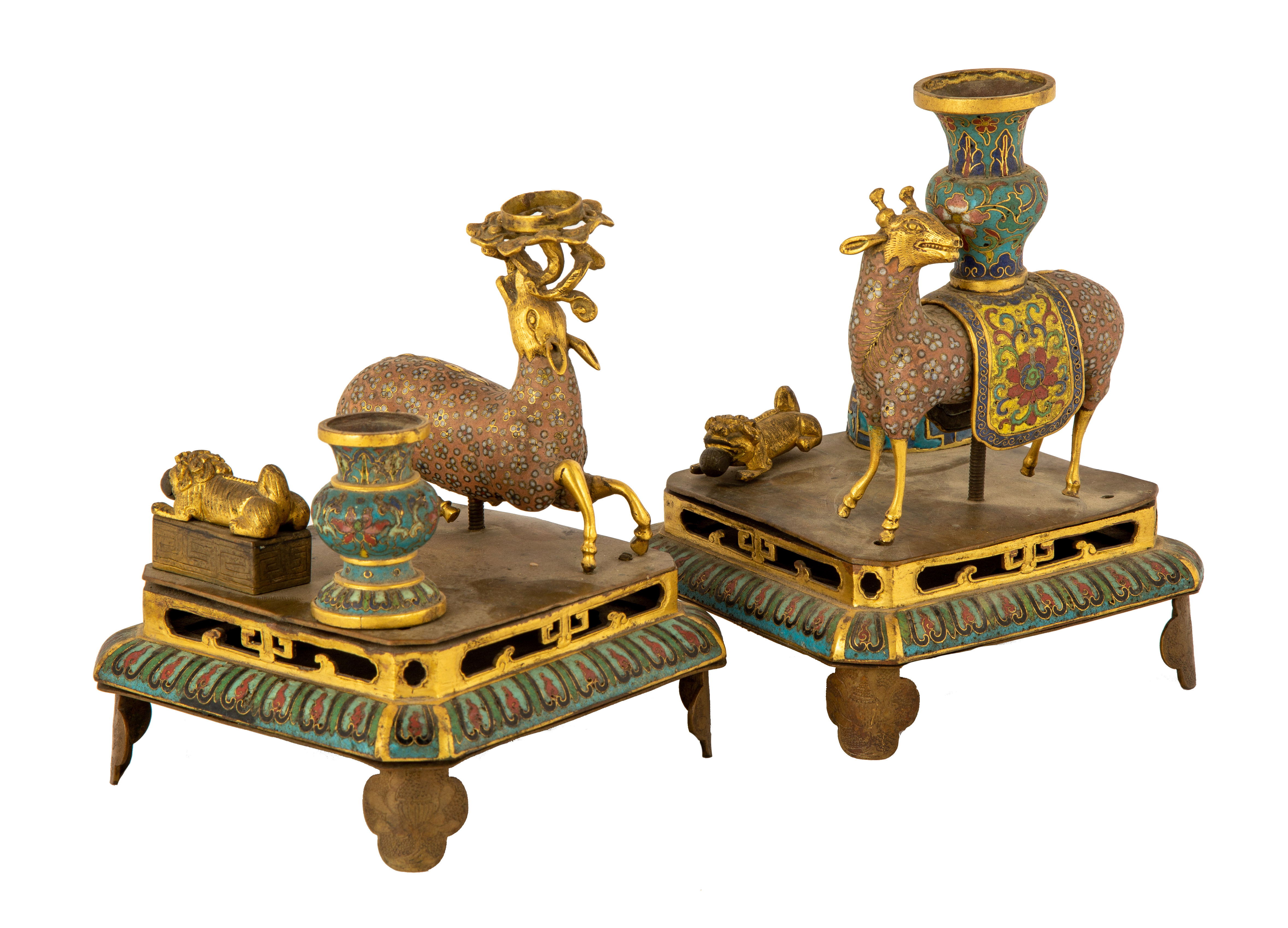 CHINESE CLOISONNé SCHOLAR'S TABLE