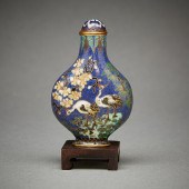 CHINESE CLOISONNE SNUFF BOTTLE