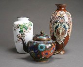 CHINESE CLOISONNE TEAPOT AND T