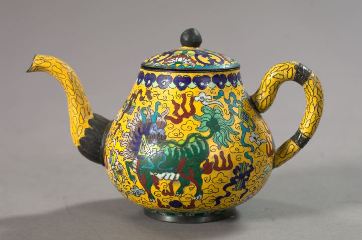 Chinese Cloisonne Teapot,  fourth