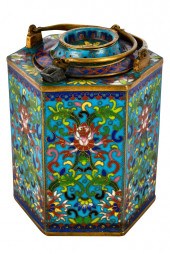 CHINESE CLOISONNE TEAPOTunmark