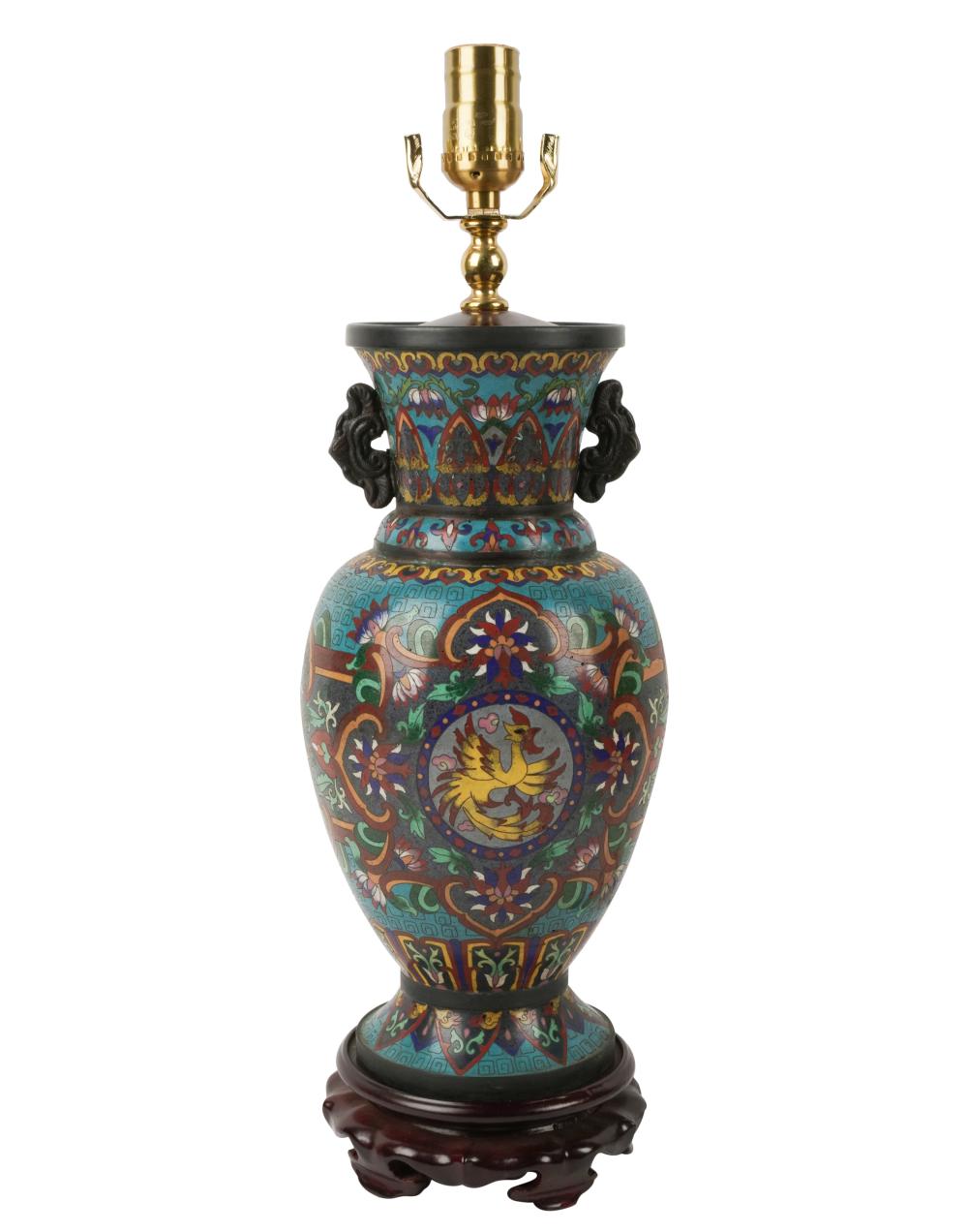 CHINESE CLOISONNE URNChinese