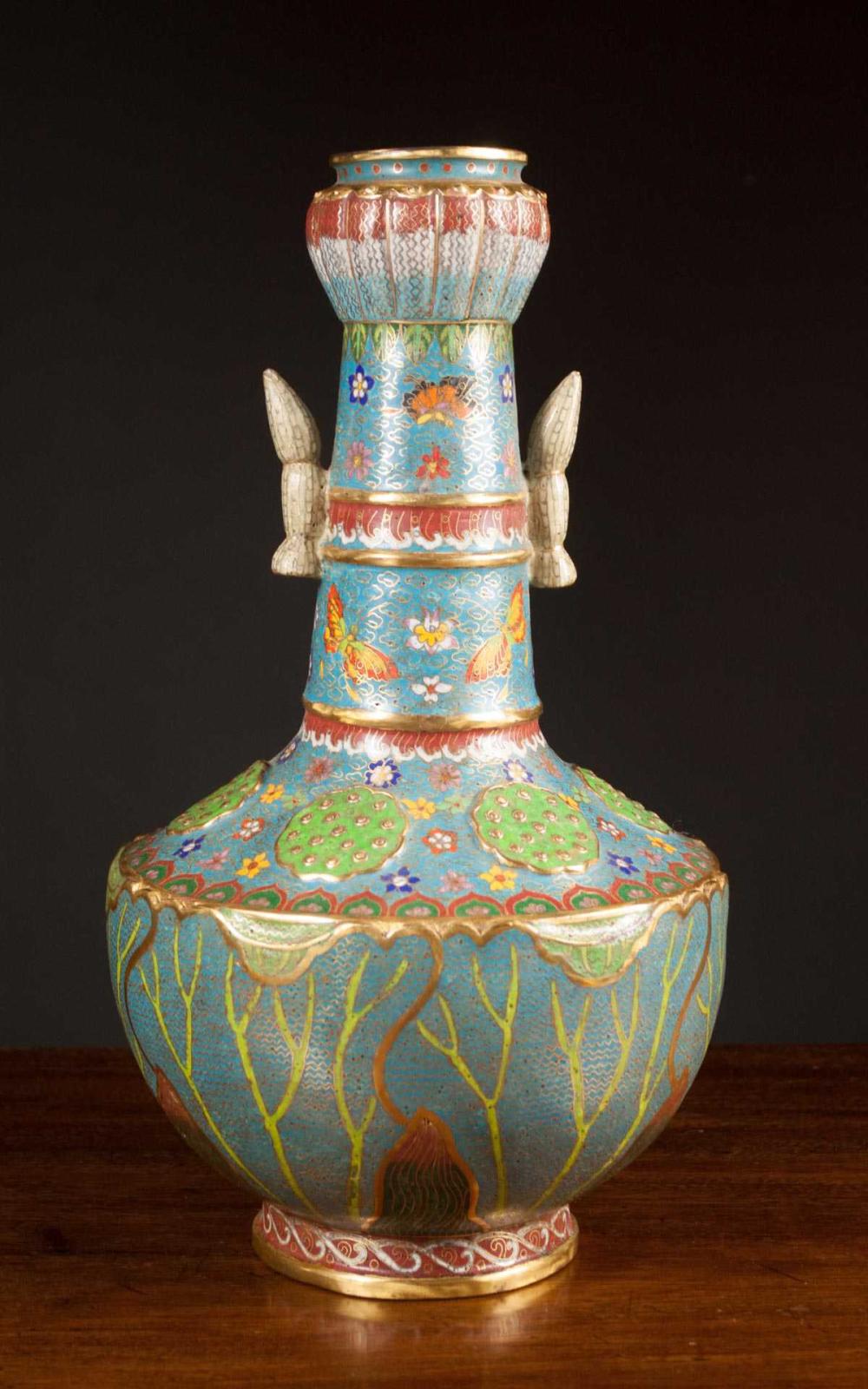 CHINESE CLOISONNE VASE,