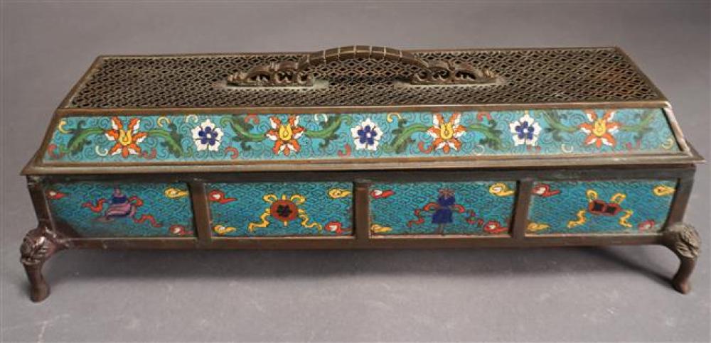 CHINESE CLOISSONE ENAMEL BRONZE