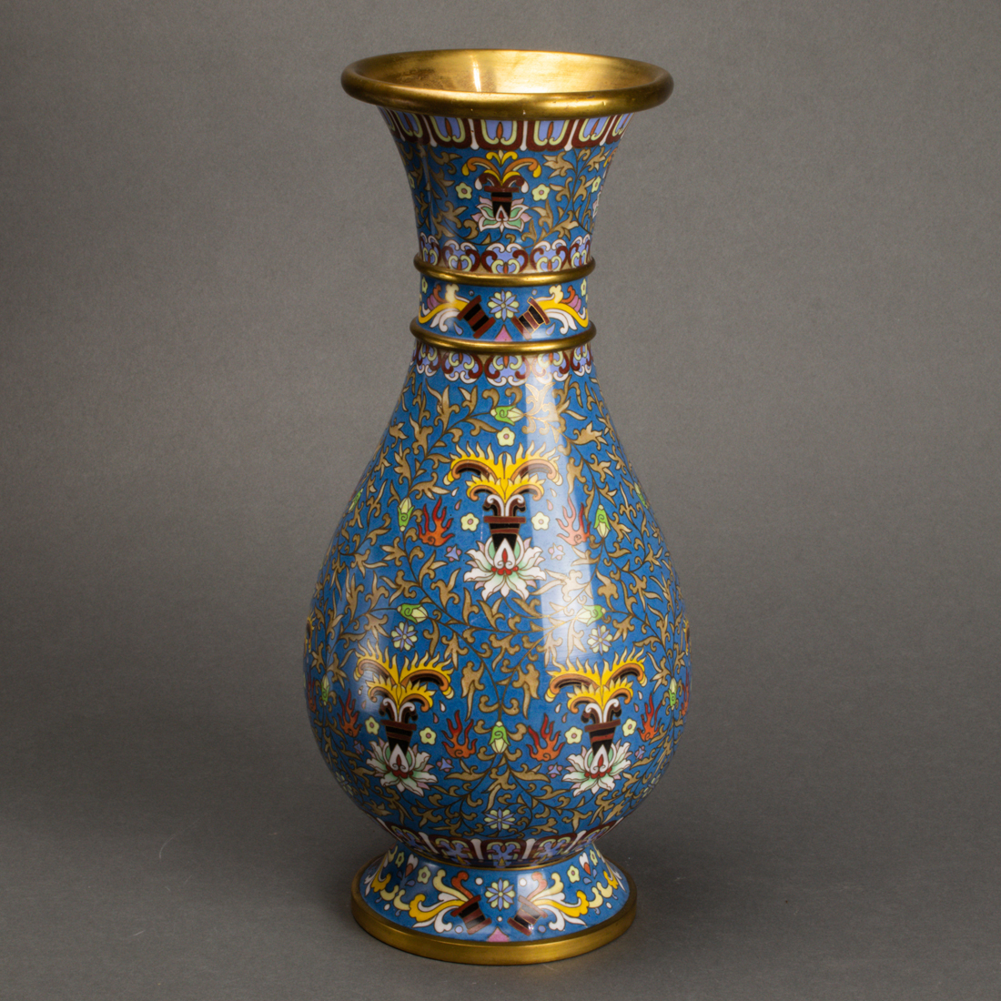 CHINESE CLOISSONE ENAMEL VASE