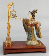 CHINESE CLOISSONE FIGURE OF AN