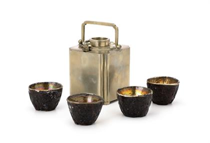 Chinese coconut shell and silver