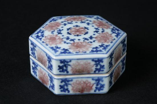 CHINESE COPPER RED AND BLUE