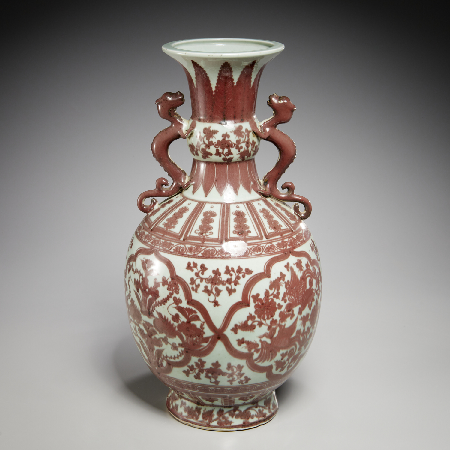 CHINESE COPPER RED AND CELADON