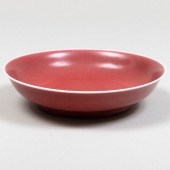 CHINESE COPPER RED GLAZED PORC