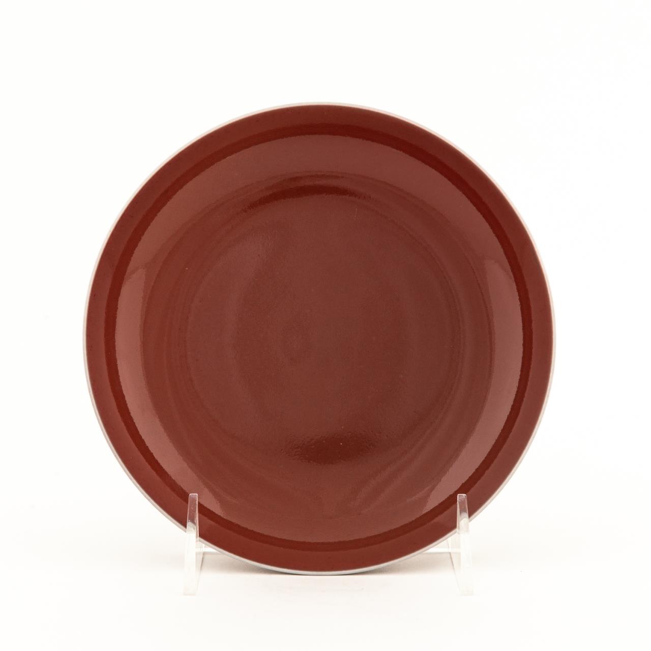 CHINESE COPPER-RED GLAZED PORCELAIN