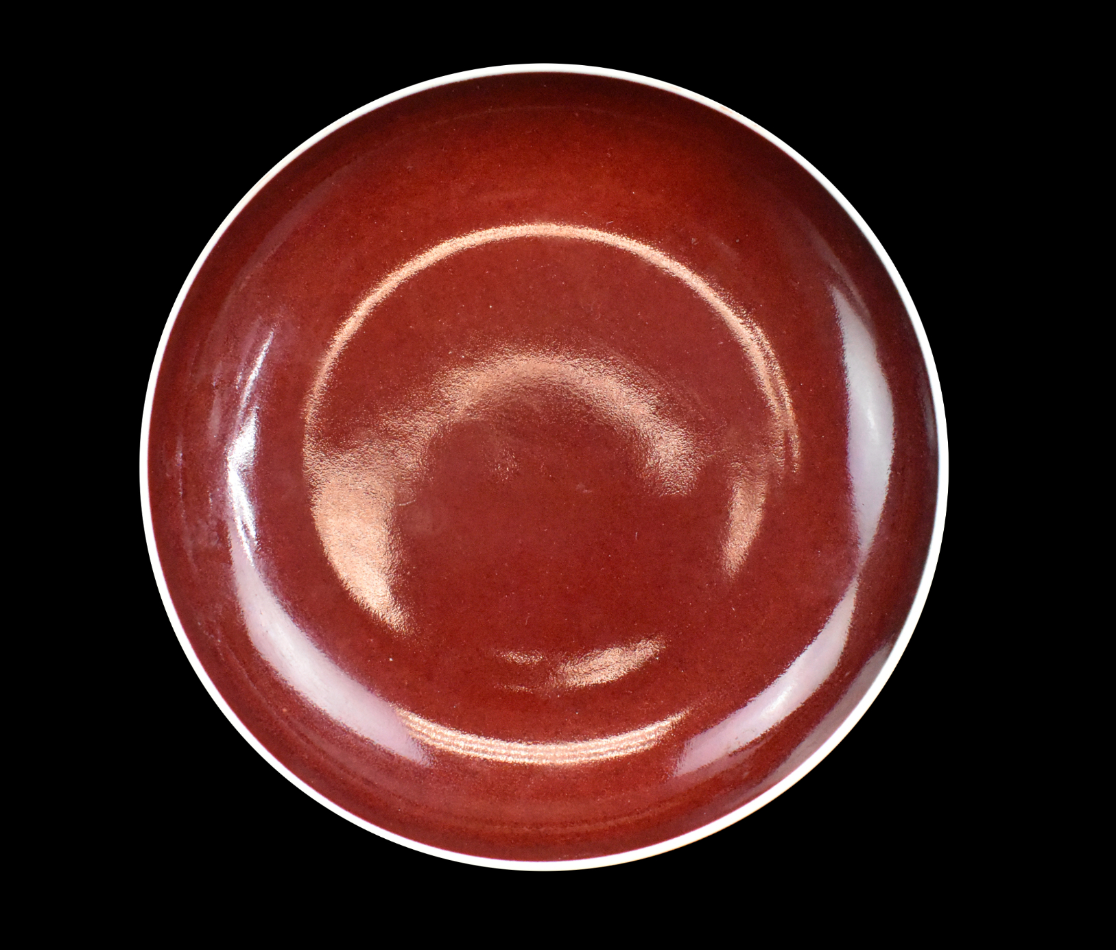 CHINESE COPPER RED PLATE, GUANGXU