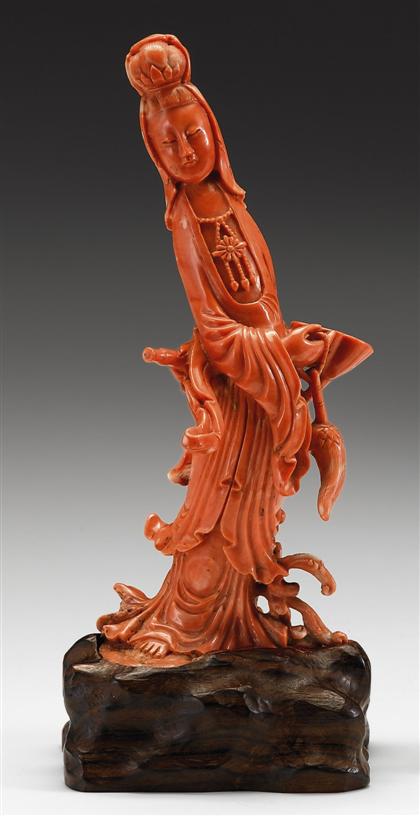 Chinese coral and elephant ivory