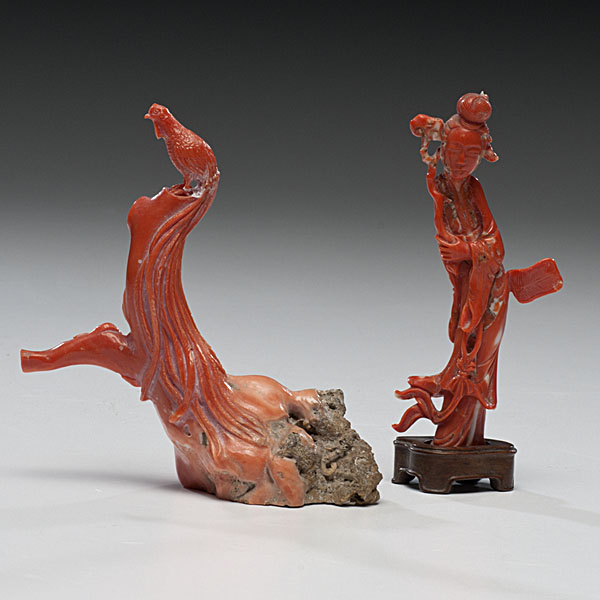 Chinese Coral Figures Chinese.