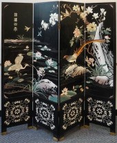 CHINESE COROMANDEL BLACK LACQU