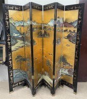CHINESE COROMANDEL BLACK LACQU
