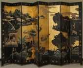 CHINESE COROMANDEL EIGHT FOLD