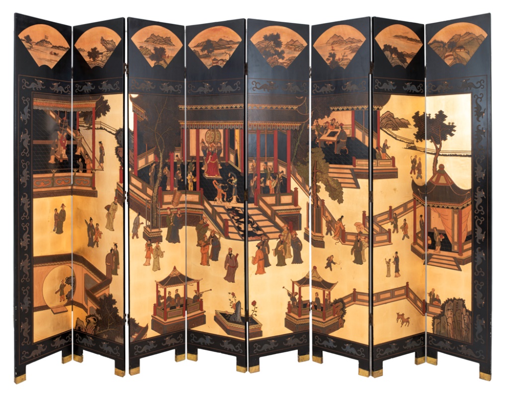 CHINESE COROMANDEL EIGHT PANEL