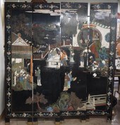 CHINESE COROMANDEL FOUR-FOLD F