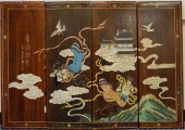 CHINESE COROMANDEL FOUR-FOLD T
