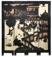 CHINESE COROMANDEL FOUR-PANEL