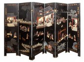 CHINESE COROMANDEL LACQUER 6 P