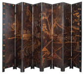 CHINESE COROMANDEL LACQUER EIG