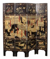 CHINESE COROMANDEL LACQUERED F