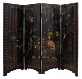 CHINESE COROMANDEL PAINTED FOU