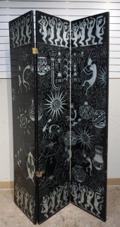 CHINESE COROMANDEL THREE-PANEL