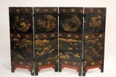 CHINESE CORORMANDEL 4-FOLD SCR