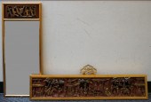 CHINESE COURT SCENES, TWO CARV