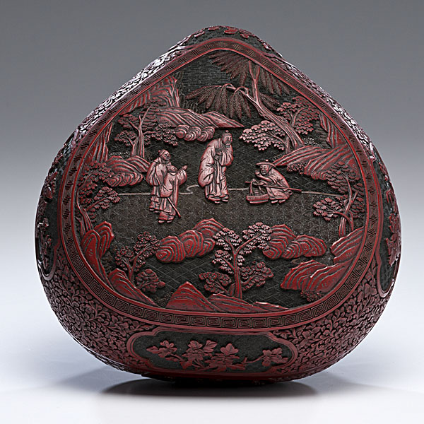 Chinese Covered Cinnabar Box