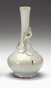 Chinese crackle glazed bottle