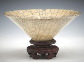 CHINESE CRACKLE GLAZED CONICAL