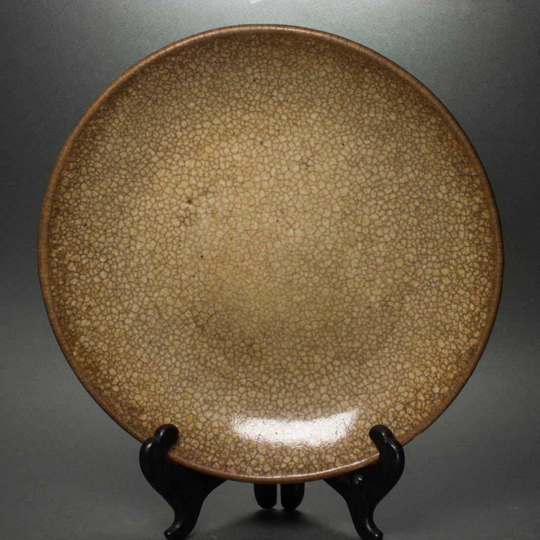 CHINESE CRACKLE GLAZED DISH Chinese