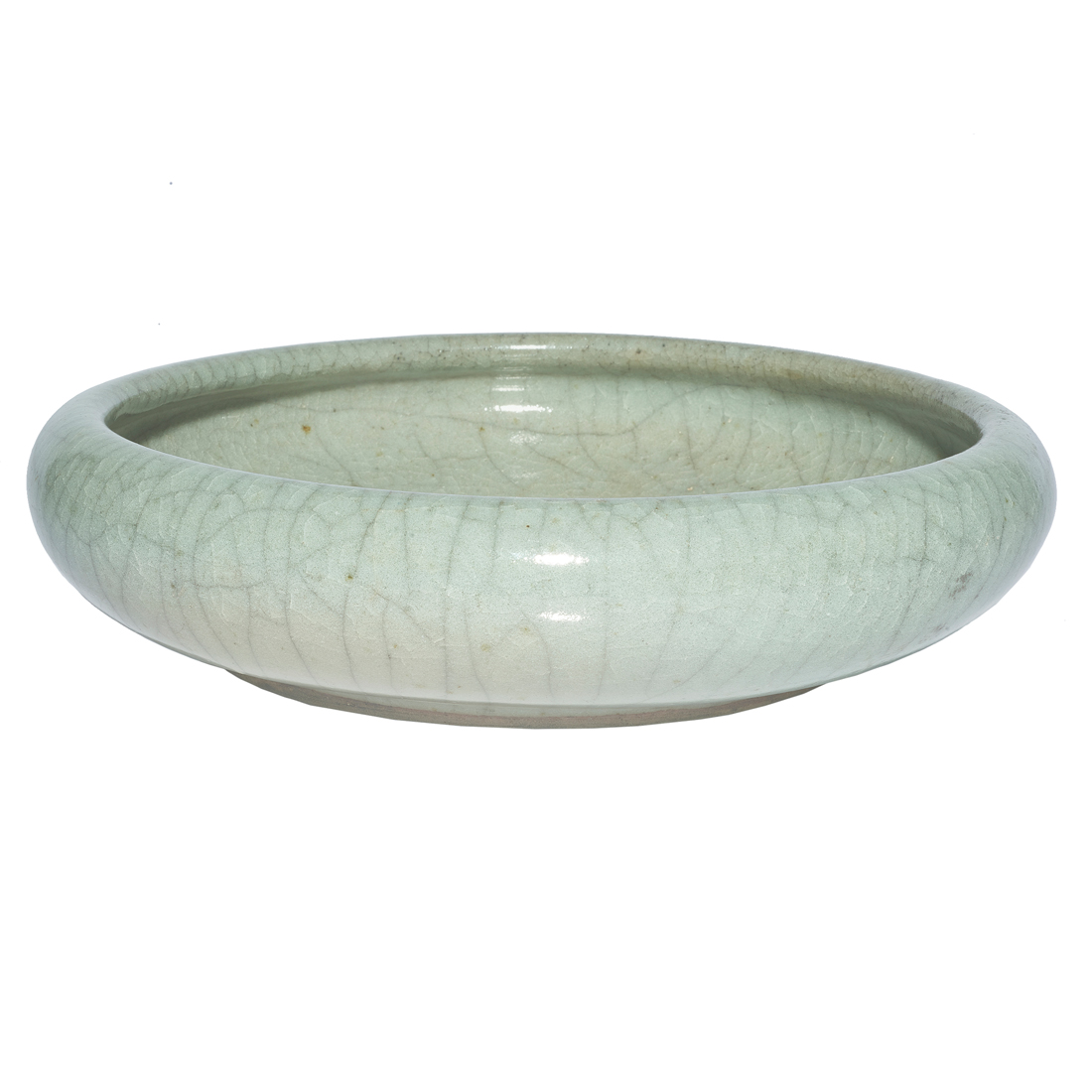 CHINESE CRACKLE GLAZED LOW BOWL