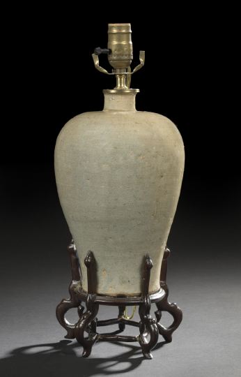 Chinese Crackle-Glazed Storage Jar,