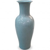 CHINESE CRACKLED CERAMIC VASED