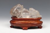 CHINESE CRYSTAL BEAST CARVING