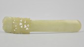 CHINESE CURVED, JADE HAIRPIN W
