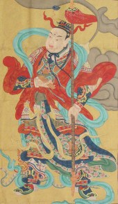 CHINESE DAOIST PORTRAIT WALL S