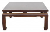 CHINESE DARK BROWN AND GILT LA