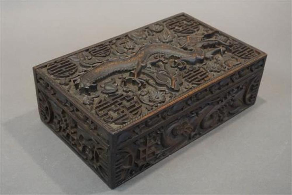 CHINESE DARK STAINED WOOD