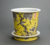 CHINESE DAYAZHAI STYLE YELLOW-