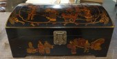 CHINESE DECORATED BLACK LACQUE
