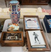 CHINESE DECORATED VASE, TWO HI